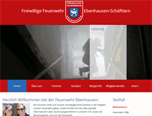 Tablet Screenshot of feuerwehr-ebenhausen-schaeftlarn.de